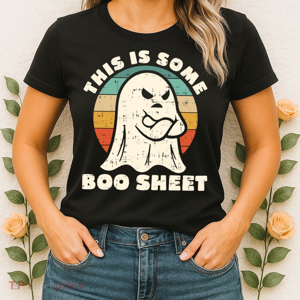This Is Some Boo Sheet Funny Halloween Costumes Men Women Womens T-Shirt