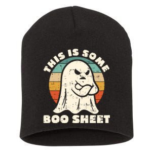 This Is Some Boo Sheet Funny Halloween Costumes Men Women Short Acrylic Beanie