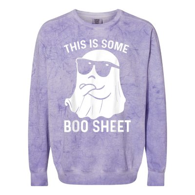 This Is Some Boo Sheet Ghost Halloween Colorblast Crewneck Sweatshirt