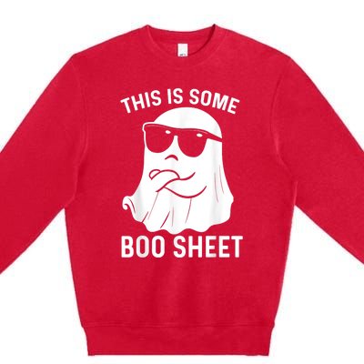 This Is Some Boo Sheet Ghost Halloween Premium Crewneck Sweatshirt