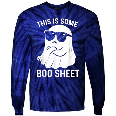 This Is Some Boo Sheet Ghost Halloween Tie-Dye Long Sleeve Shirt