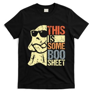 This Is Some Boo Sheet Ghost Retro Halloween Costume T-Shirt