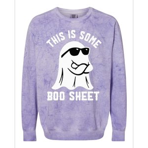 This Is Some Boo Sheet Ghost Retro Halloween Costume Colorblast Crewneck Sweatshirt