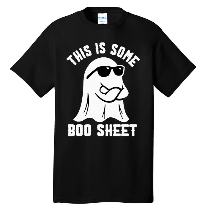 This Is Some Boo Sheet Ghost Retro Halloween Costume Tall T-Shirt