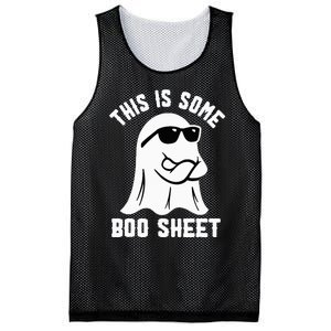 This Is Some Boo Sheet Ghost Retro Halloween Costume Mesh Reversible Basketball Jersey Tank