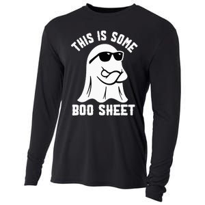 This Is Some Boo Sheet Ghost Retro Halloween Costume Cooling Performance Long Sleeve Crew