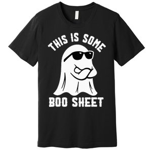 This Is Some Boo Sheet Ghost Retro Halloween Costume Premium T-Shirt