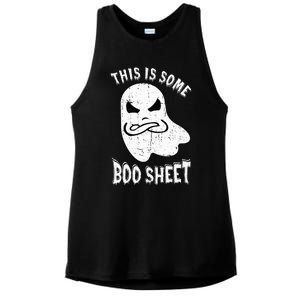 This Is Some Boo Sheet Halloween Ghost Funny Ladies PosiCharge Tri-Blend Wicking Tank