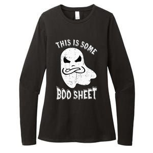 This Is Some Boo Sheet Halloween Ghost Funny Womens CVC Long Sleeve Shirt