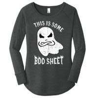 This Is Some Boo Sheet Halloween Ghost Funny Women's Perfect Tri Tunic Long Sleeve Shirt