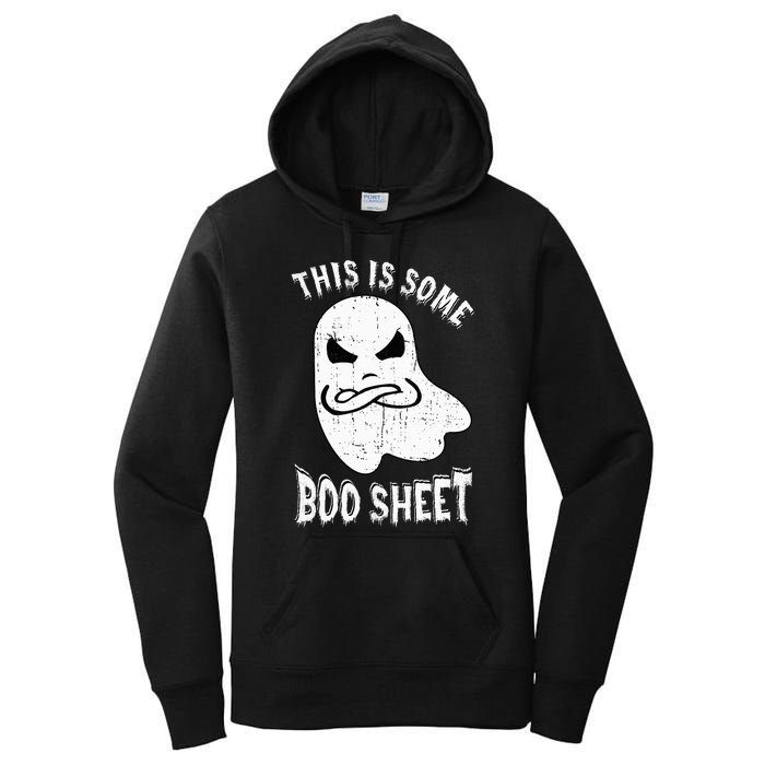 This Is Some Boo Sheet Halloween Ghost Funny Women's Pullover Hoodie