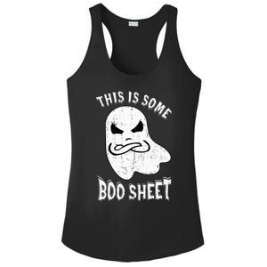 This Is Some Boo Sheet Halloween Ghost Funny Ladies PosiCharge Competitor Racerback Tank