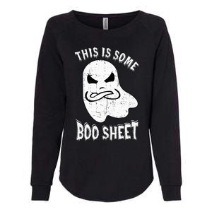 This Is Some Boo Sheet Halloween Ghost Funny Womens California Wash Sweatshirt