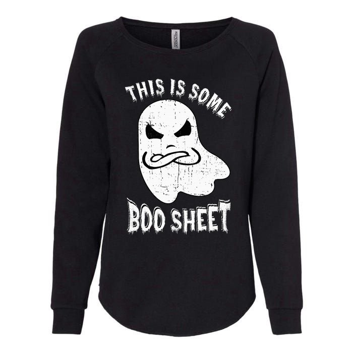 This Is Some Boo Sheet Halloween Ghost Funny Womens California Wash Sweatshirt