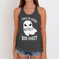 This Is Some Boo Sheet Halloween Ghost Funny Women's Knotted Racerback Tank