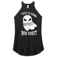 This Is Some Boo Sheet Halloween Ghost Funny Women's Perfect Tri Rocker Tank