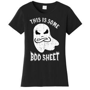 This Is Some Boo Sheet Halloween Ghost Funny Women's T-Shirt