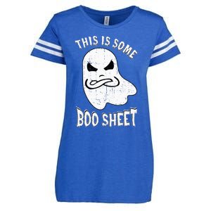 This Is Some Boo Sheet Halloween Ghost Funny Enza Ladies Jersey Football T-Shirt