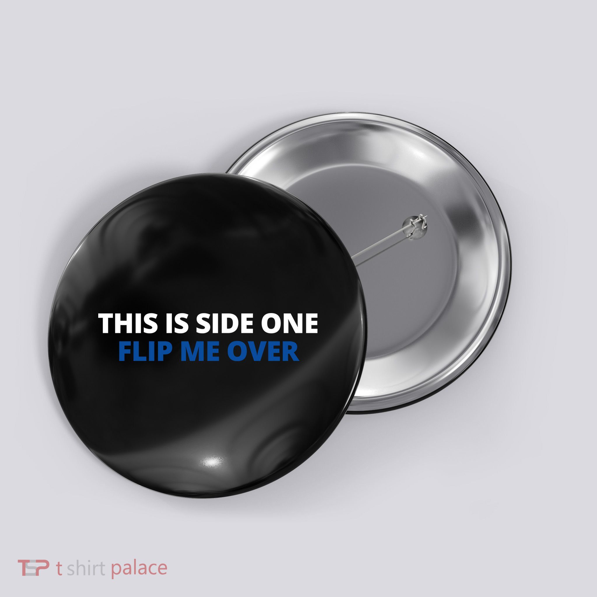 This Is Side One Flip Me Over Button