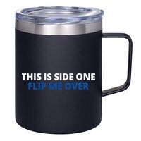 This Is Side One Flip Me Over 12oz Stainless Steel Coffee Mug