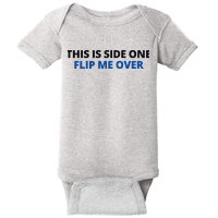 This Is Side One Flip Me Over Baby Bodysuit