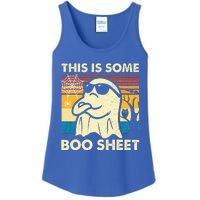 This Is Some Boo Sheet Ghost Retro Halloween Ladies Essential Tank