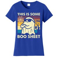 This Is Some Boo Sheet Ghost Retro Halloween Women's T-Shirt