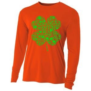 Tennis Irish Shamrock Green Lucky Clover Gift St Patrick's Day Meaningful Gift Cooling Performance Long Sleeve Crew