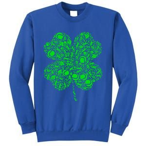 Tennis Irish Shamrock Green Lucky Clover Gift St Patrick's Day Meaningful Gift Sweatshirt