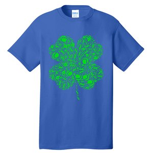 Tennis Irish Shamrock Green Lucky Clover Gift St Patrick's Day Meaningful Gift Tall T-Shirt