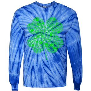 Tennis Irish Shamrock Green Lucky Clover Gift St Patrick's Day Meaningful Gift Tie-Dye Long Sleeve Shirt