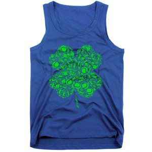 Tennis Irish Shamrock Green Lucky Clover Gift St Patrick's Day Meaningful Gift Tank Top