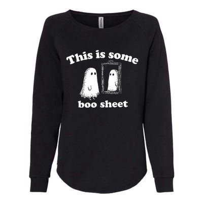 This Is Some Boo Sheet Halloween Womens California Wash Sweatshirt