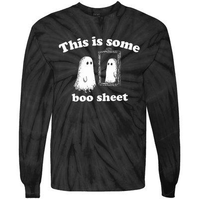 This Is Some Boo Sheet Halloween Tie-Dye Long Sleeve Shirt