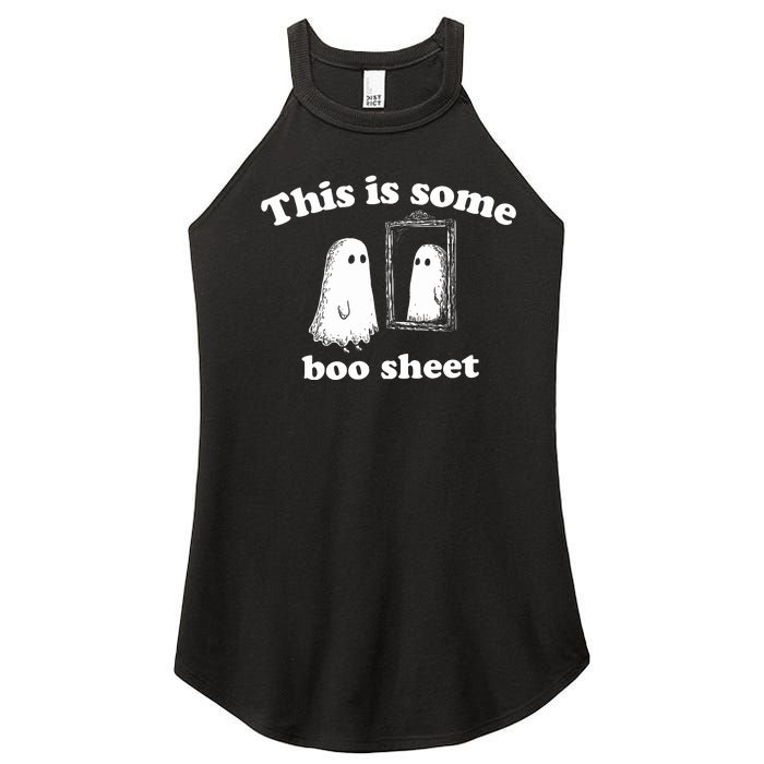 This Is Some Boo Sheet Halloween Women’s Perfect Tri Rocker Tank