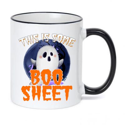 This Is Some Boo Sheet Funny Halloween Ghost 11oz Black Color Changing Mug