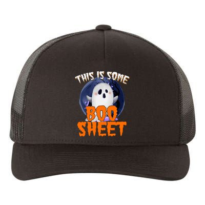 This Is Some Boo Sheet Funny Halloween Ghost Yupoong Adult 5-Panel Trucker Hat