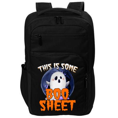 This Is Some Boo Sheet Funny Halloween Ghost Impact Tech Backpack