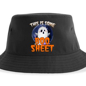 This Is Some Boo Sheet Funny Halloween Ghost Sustainable Bucket Hat