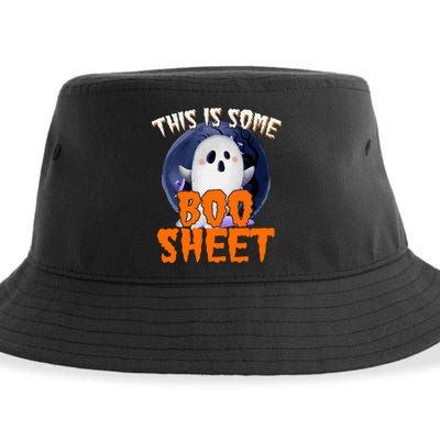 This Is Some Boo Sheet Funny Halloween Ghost Sustainable Bucket Hat