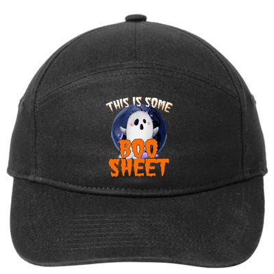 This Is Some Boo Sheet Funny Halloween Ghost 7-Panel Snapback Hat