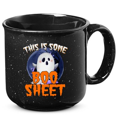 This Is Some Boo Sheet Funny Halloween Ghost 15oz Campfire Ceramic Mug