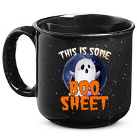 This Is Some Boo Sheet Funny Halloween Ghost 15oz Campfire Ceramic Mug