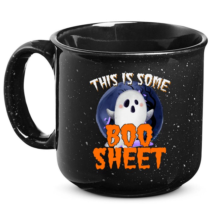 This Is Some Boo Sheet Funny Halloween Ghost 15oz Campfire Ceramic Mug