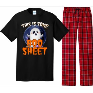 This Is Some Boo Sheet Funny Halloween Ghost Pajama Set