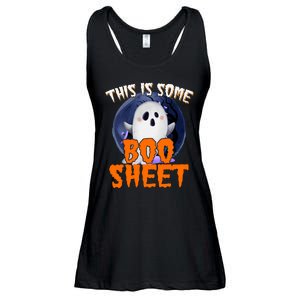 This Is Some Boo Sheet Funny Halloween Ghost Ladies Essential Flowy Tank