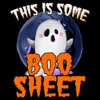This Is Some Boo Sheet Funny Halloween Ghost 16 in Basic Backpack