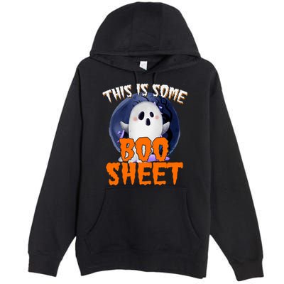 This Is Some Boo Sheet Funny Halloween Ghost Premium Pullover Hoodie