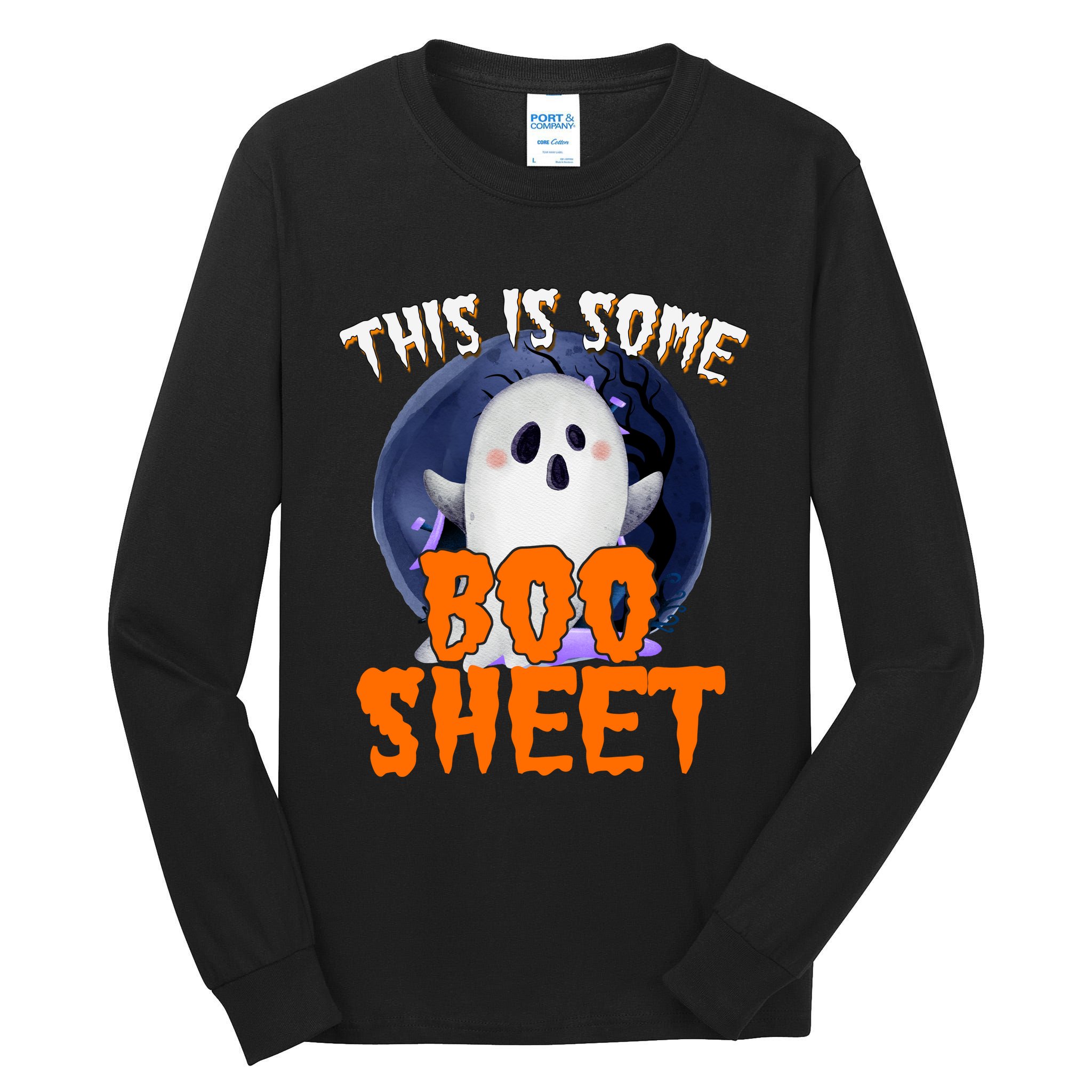 This Is Some Boo Sheet Funny Halloween Ghost Tall Long Sleeve T-Shirt