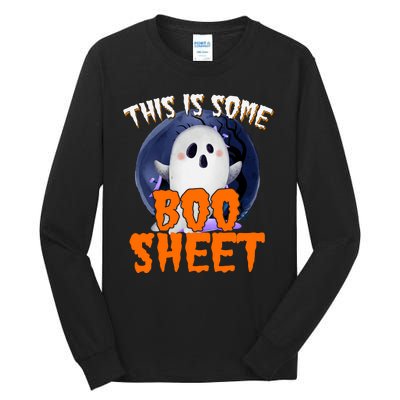 This Is Some Boo Sheet Funny Halloween Ghost Tall Long Sleeve T-Shirt